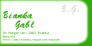 bianka gabl business card